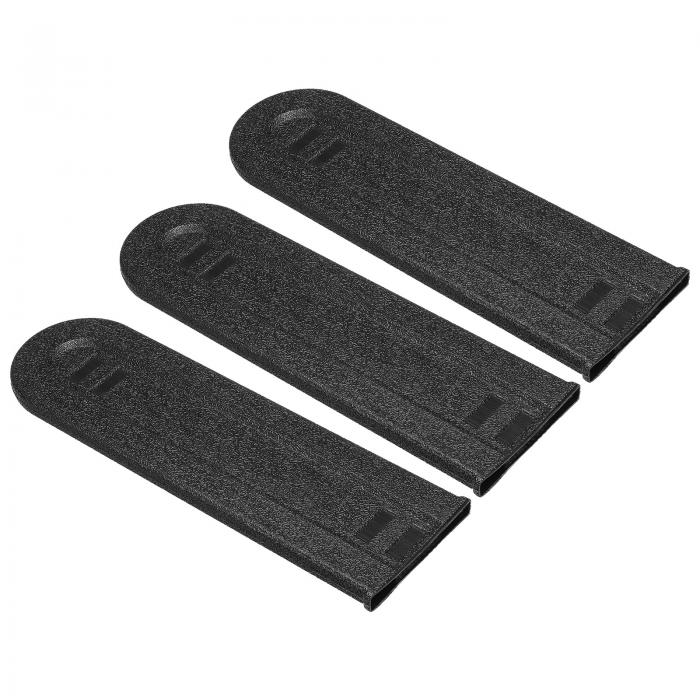 PATIKIL 250 mm チェーンソーチェーンカバー 3個 チェーンソーバー保護カバー プラスチック チェーンソー ソーバー 鞘カバー ガーデンチェーンソー用 ブラック