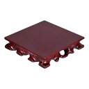 PATIKIL 木製ディスプレイスタンド 140 x 140 mm スクエアティーポット 花瓶盆栽ベースウッドスタンドホルダー ホームオフィスの装飾用