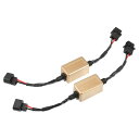 A ABSOPRO LED 車のヘッドライト キャンバス デコーダ C16 H16 5202 エラーフリー警告抵抗器 デコーダ交換用アンチフリッカー抵抗器 プラスチック ブラック (2 個セット)