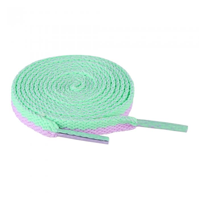 Elerevyo 靴紐 靴ひも 平型 平ひも 2色ミックス くつひも 平紐 男女兼用 4本入り 150cm 幅0.8cm