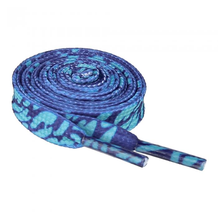 Elerevyo 靴紐 靴ひも 平ひも シューレース 平型 花柄 平紐 おしゃれ スニーカー用 4本入り 150cm 幅0.8cm