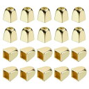 uxcell 30個入り 金属ベルストッパー 4mm 正方形コードエンドロック ドローストリングランヤードバックパックバッグDIY用 ロープファスナーエンドスト...