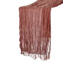 uxcell 13フィート チーズクロステーブルランナー 90cm x 400cm ラスティックガーゼテーブルクロスシアーランナーは ウェディングブライダルパーティーテーブルの装飾 テラコッタ
