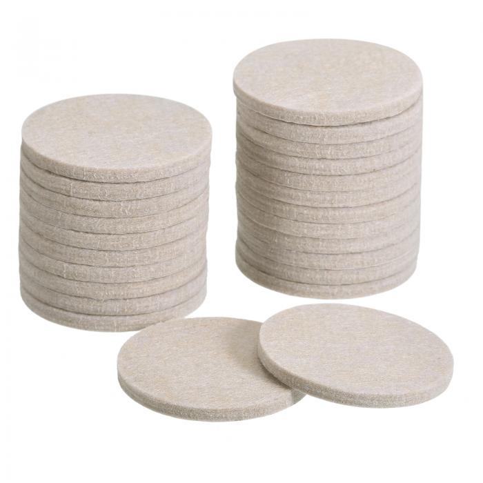 uxcell 家具スライダー ラウンド 自己粘着フェルト 家具パッド フロアプロテクター 家具の脚 椅子の脚 ..