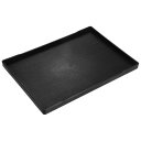 uxcell サービングトレイ 小さなミニトレイ 340x240 mm プラスチック 長方形 木製サービングトレイ 装飾的なオットマン大皿 朝食 キッチン 浴室...