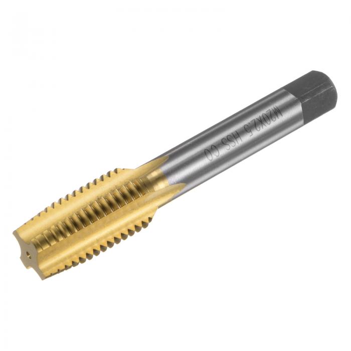 uxcell メートルねじタップ ネジマシンタップ タップねじ切りタッピング補修工具 H2チタンコート HSS-CO M35高速度鋼 ストレートフルート マシン...