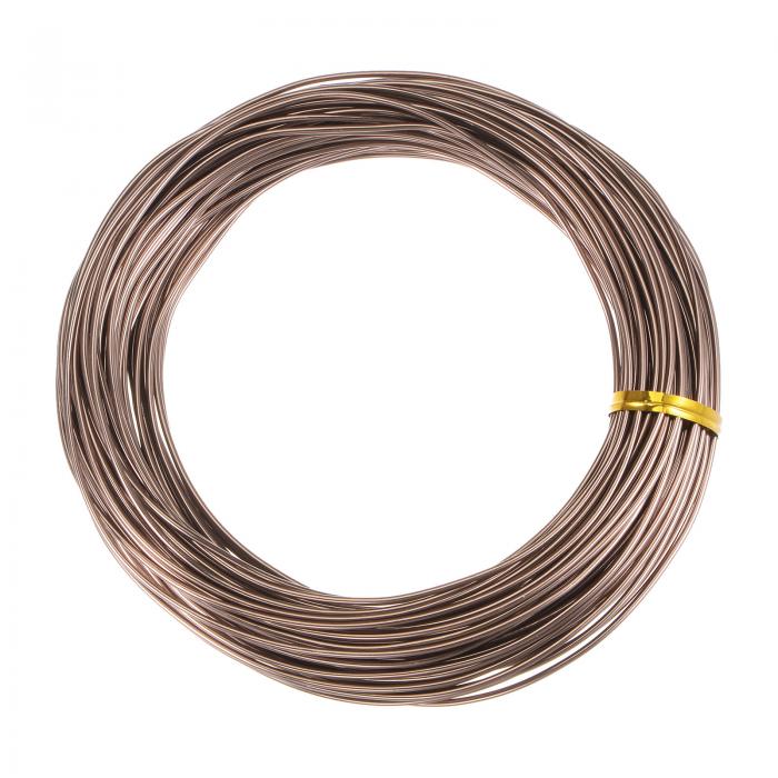 uxcell 盆栽トレーニングワイヤー 陽極酸化アルミニウム線 耐腐食性のガーデンワイヤー 植物 盆栽用 屋内での成形曲げ ブラウン 1.5 mm合計 30 mm 30 M