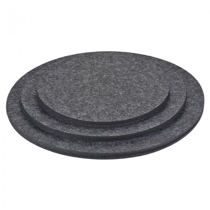 uxcell 植物コースター リバーシブル吸収体 防水 ラウンドフェルトパッドクッション 20cm 25cm 30cm グ..