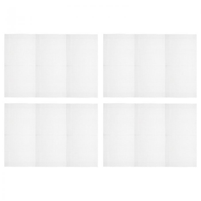 uxcell プラスチックメッシュキャンバスシート ブランクキャンバス 長方形 4 mm穴 刺繍針先 ニットかぎ..