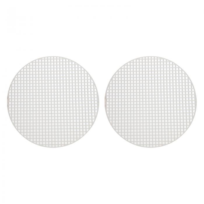 uxcell プラスチックメッシュキャンバスシート ラウンド ブランクキャンバス 刺繍針先 ニットかぎ針編..