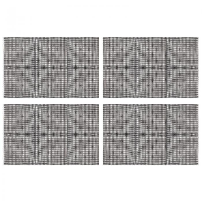 uxcell プラスチックメッシュキャンバスシート ブランクキャンバス 長方形 2.5 mm穴 刺繍針先 ニットか..