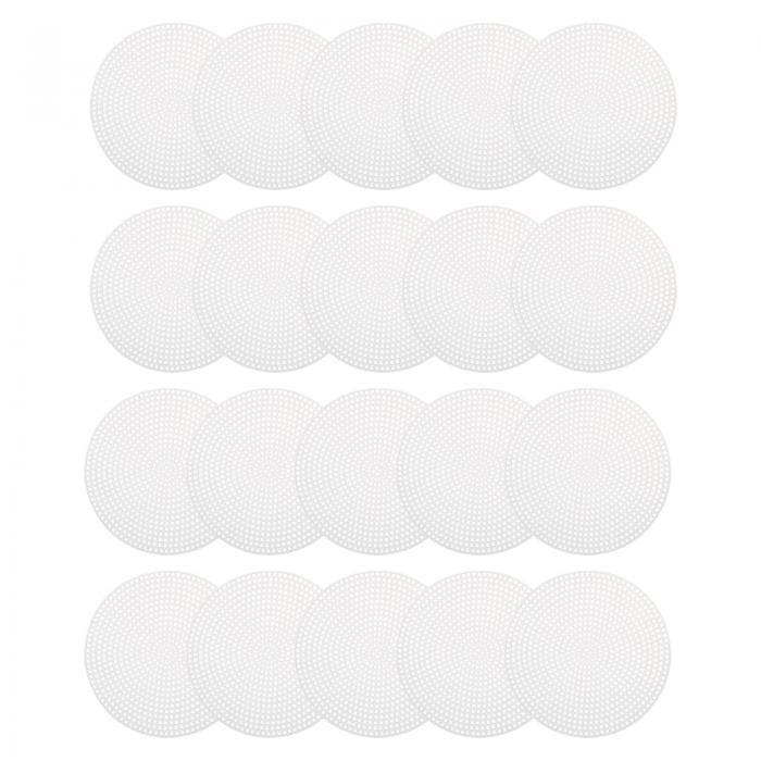 uxcell プラスチックメッシュキャンバスシート ラウンド ブランクキャンバス 刺繍針先 ニットかぎ針編..