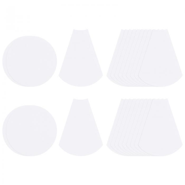 uxcell 王朝継ぎ紙 紙継ぎ用テンプレート 継紙 キルティングDIY縫製用 大判 花形 88枚