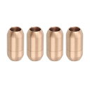 uxcell 4個 6mmホールレザーコードバックル 19x10mmターンバックルコネクターネックレス ローズ金色エクステンダーペンダントネックレス 財布ブレスレットチャ ームブレスレット宝石用ステンレススチール