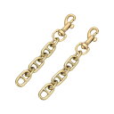 uxcell 財布ストラップエクステンダー 12 cm 合金 バッグショートチェーン交換用 女性 クラッチハンドバッグ ショルダーバッグ用 ブロンズ 2個