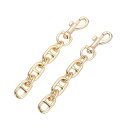 uxcell 財布ストラップエクステンダー 12 cm 合金 バッグショートチェーン交換用 女性 クラッチハンドバッグ ショルダーバッグ用 ゴー ルド 2個