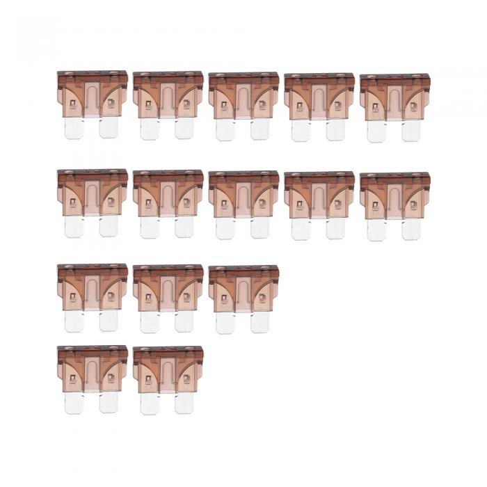 uxcell カーヒューズ ブレード型ヒューズ 7.5A ATOヒューズ 耐久性 短絡保護 ブラウン 15個