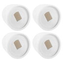 uxcell トイレボルトキャップ 高さ37 mm ラウンド プラスチック プッシュオン便器ボルトキャップカバー 便座床ボルトキャップ ワッシャー付き ホワイト 4個入り