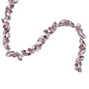 uxcell ラインストーンチェーントリム 輝く水晶 チェーン アップリケ DIY ジュエリー衣類の縫製用 10 mm 0.9 M ピンク