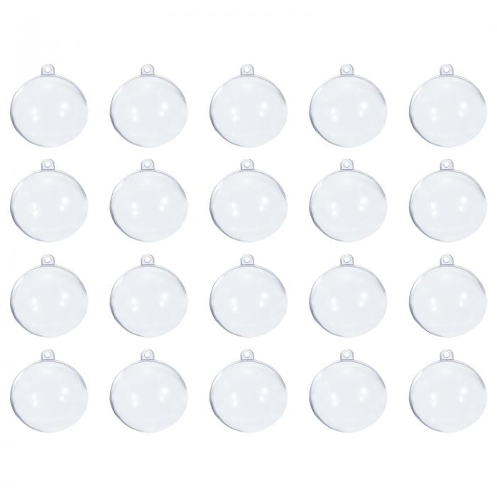 uxcell オーナメントボール クリスマスオーナメントボール プラスチック アクリル DIY 工芸品 クリスマ..