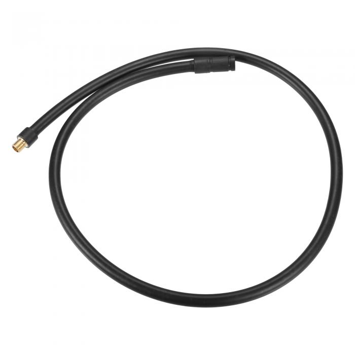 X AUTOHAUX タイヤインフレーターエアポンプホースアダプタエクステンション ロックタイヤチャックチューブ接続部 標準アメリカバルブ用 エアリリースバルブなし 車 マウンテンバイク オートバイ用 945cm