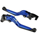 X AUTOHAUX 1 ペアオートバイブレーキクラッチレバー調節可能な折りたたみSuzukiに対応 GSX-R125 2020-2021 ブラックブルー