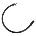 X AUTOHAUX タイヤインフレーターエアポンプホースアダプタエクステンション ロックタイヤチャックチューブ接続部 標準アメリカバルブ用 エアリリースバルブ...