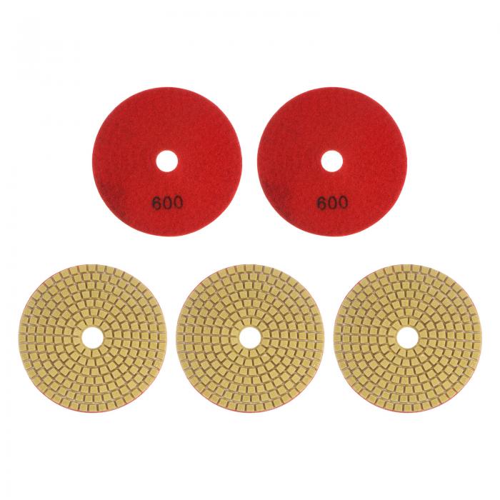 uxcell ポリシャー 研磨盤 研磨ディスク 乾湿両用 石材コンクリート大理石の研磨用 100mm 600グリット ..