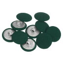 uxcell DIY帽子ボタン 縫いボタン 手芸ボタン スーツドレスブラウス用 ランド メタルシャンク 32L 陸軍緑 20mm 10個入り
