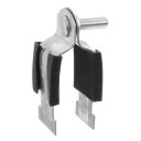 uxcell ラバークッションストラットクランプ 1-5/8"パイプクッションクランプ ストラット剛性鋼管クランプ PEXパイプチューブの取り付けへストラットチャンネル用