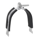 uxcell ラバークッションストラットクランプ 3-1/2"パイプクッションクランプ ストラット剛性鋼管クランプ PEXパイプチューブの取り付けへストラットチャンネル用