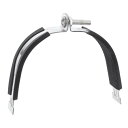 uxcell ラバークッションストラットクランプ 4-1/2"パイプクッションクランプ ストラット剛性鋼管クランプ PEXパイプチューブの取り付けへストラットチャンネル用