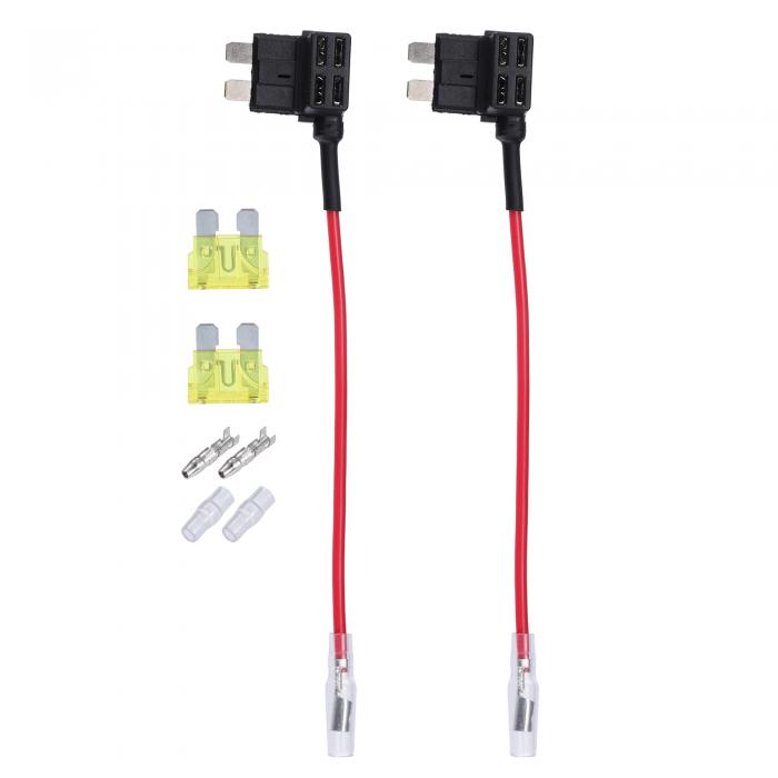 X AUTOHAUX 32V 標準ヒューズアダプター タップヒューズキット 20A ブレードスタイルヒューズ付き 車 ボート用 2セット