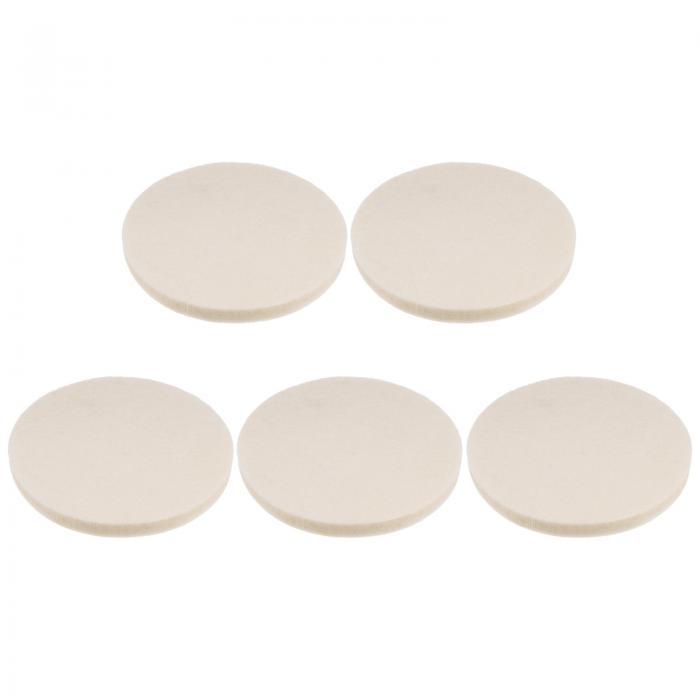 uxcell 羊毛フェルト研磨パッド バフホイールポリッシュパッド 植毛フックとループバック 車のガラス ..