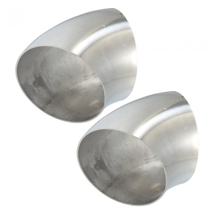 X AUTOHAUX マンドレルベンド排気エルボパイプ SS304ステンレス鋼 ベンドチューブ 外径114 mm 45度 14G..