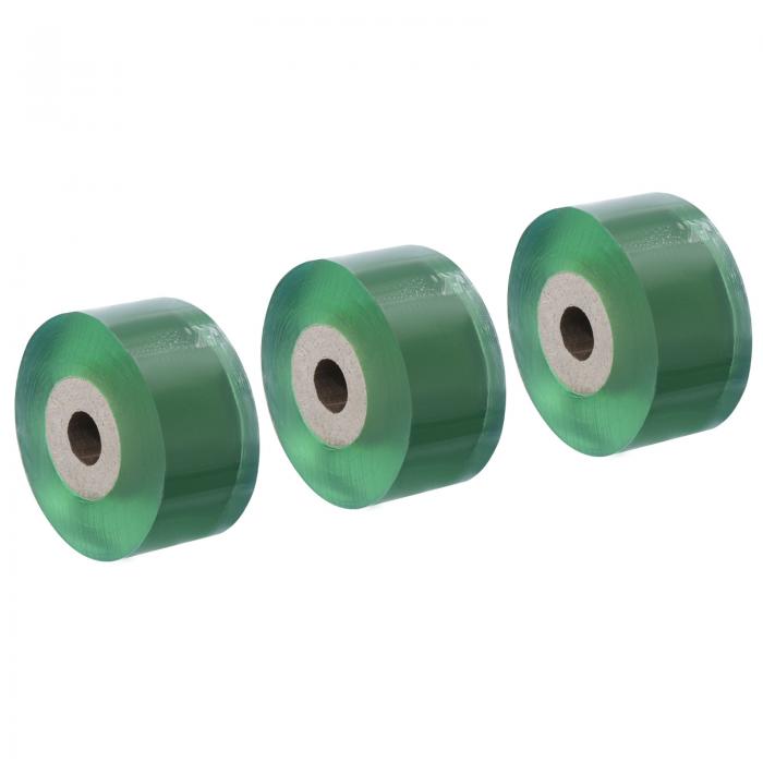 PATIKIL グラフトフィルム 接ぎ木フィルム 庭木用接ぎ木テープ 伸縮可能 果樹用 緑 30 mm幅 3巻