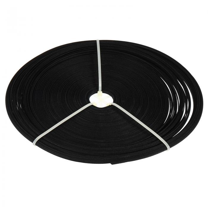 PATIKIL ポリエステルバニング 1ロール入り 低密度ボンニング 手作り 人形帽 ハンドバッグ ウェディングドレス ブラック 4mm x 45m