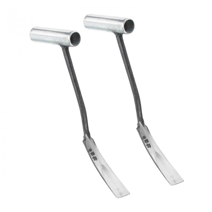 PATIKIL ガーデニング掘削シャベル 2個 ガーデンハンドコテ マンガン鋼シャベルこて ガーデンツール 除..