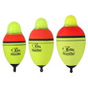 PATIKIL 1oz 2.1oz 3.5ozライト付きフィッシングスリップボバー イエロー EVA緑レッド LEDライトアップ釣りフロート 夜釣り用 1個入り