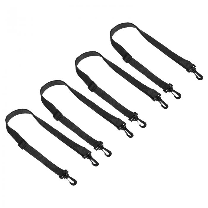 PATIKIL 20 mm x 1.1 M 置換 ショルダーストラップ 4個 調節可能なスイベルクリップ フック バックル ..