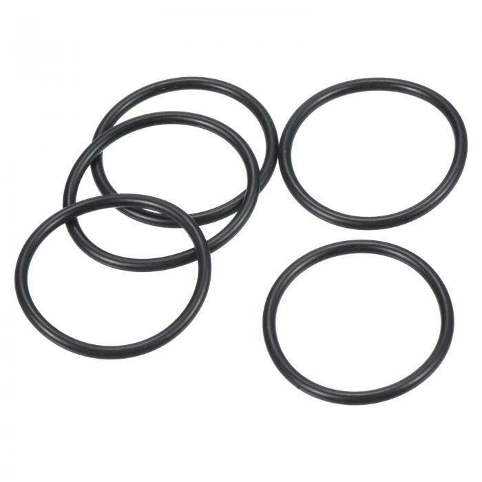 PATIKIL Oリング ゴムパッキン オーリング 耐熱 耐油 防水 34mm外径 29mm内径 2.5mm幅 50個 メートルシールガスケット 蛇口配管 自動車修理用 黒(4)