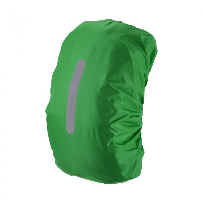 PATIKIL 30-40L防水バックパックレインカバー　滑り止めバックパックカバー　垂直反射ストラップ付き　ステイドライ　ハイキングキャンプ狩猟用　S　薄緑色