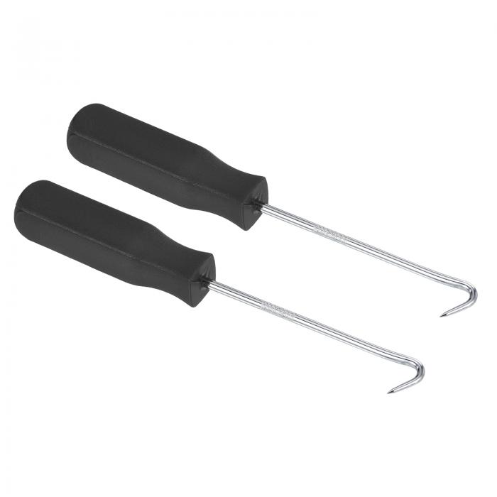 PATIKIL O-リング90度フック 142mm 2 個入りオイルシールガスケット 精密ドライバープーラー リムーバ..