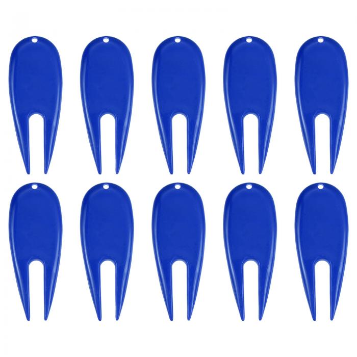 PATIKIL ゴルフディボットツール 10パック入り プラスチック ゴルフ修理ツール ボールマーカー ゴルファー用 ブルー