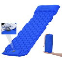 PATIKIL 寝るパッド 枕付き 防水 195cm×60cm キャンプ用 バックパック ハイキング用 旅行用 ブルー