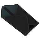 PATIKIL カメラ保護ラップ 250 x 250 mm レンズラップクロス ネオプレンレンズポーチバッグ フックとループ付き レンズ一眼レフ用 ブラック グレー