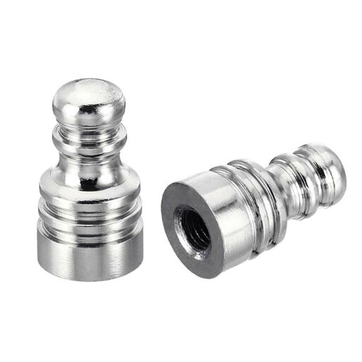 PATIKIL 25 mm高さ アイアンランプフィニアルキャップノブ 2個 ランプネジホルダータップ付き 1/4-27 テーブルやフロアランプシェード装飾用 クロム PATIKIL 25 mm高さ アイアンランプフィニアルキャップノブ 2個 ランプネジホルダータップ付き 1/4-27 テーブルやフロアランプシェード装飾用 クロム