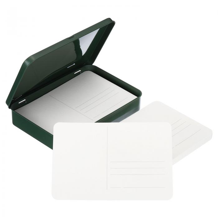 PATIKIL 水彩ポストカード 空白のメモカード 水彩 雑誌 DIY アート用品 お礼の手紙 招待状 挨拶 (緑色ボックス-中粗粒) 24シート入り