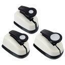 PATIKIL 9 mm 16 mm 25 mm サークルパンチ 3個 サークルホールペーパーパンチホールパンチャー シェイプパンチ クラフト スクラップブッキ...