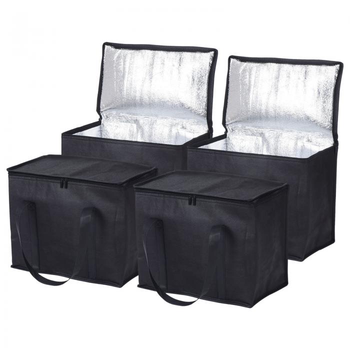 商品詳細 特徴 【属性1】食品を温かく＆冷たく保つ：この断熱フードバッグは、オックスフォード布、パールコットン、アルミホイルを含む3層の断熱素材で設計されており、空気を効果的に隔離し、熱損失を軽減し、長期的な温度ロックを実現します。【属性2】耐久性と再利用可能:3層のクロスステッチハンドルは強度を高めるために強化されており、重い荷物でも簡単かつ快適に運ぶことができます。上部のジッパーはしっかりと閉まり、輸送中にバッグの中身を新鮮で安全に保ちます。これらのバッグは再利用可能であるため、レストランや配達サービスにとってコスト効率の高い選択肢となります。【属性3】折りたたみ式で持ち運びが簡単：当社の断熱バッグは折りたたみ式で、使用しないときは簡単に保管でき、保管スペースを節約できます。軽量で、車や公共交通機関での持ち運びに最適です。【属性4】大容量:当社の保温バッグの外形寸法は41*33*26cm(L*W*H)、バッグあたりの最大許容重量は 25 ポンドで、複数のアイテムを希望の位置に保ちながら一度に輸送できます。また、ボックス底面の平坦性を確保するために厚みのあるパッドを採用しており、配送時のクッション効果も発揮します。【属性5】多用途:このピザバッグはレストランの配達、ケータリングサービス、テイクアウトの配達に最適です。保温が必要な食材や飲み物を運ぶために、ピクニック、バーベキュー、パーティー、ショッピング、家族の集まりなどに適用されます。食品クーラーバッグは、再利用可能な食料品バッグ、ランチボックス、食品保存バッグとしても使用できます。【商品説明】食品を温かく保ちます。冷たさこの断熱フードバッグは、オックスフォード布、パールコットン、アルミホイルを含む3層の断熱素材で設計されており、空気を効果的に隔離し、熱損失を軽減し、長期的な温度ロックを実現します。耐久性と耐久性に優れています。再利用可能三層構造のクロスステッチハンドルは強度を高めるために強化されており、重い荷物でも簡単かつ快適に運ぶことができます。上部のジッパーはしっかりと閉まり、輸送中にバッグの中身を新鮮で安全に保ちます。これらのバッグは再利用可能であるため、レストランや配達サービスにとってコスト効率の高い選択肢となります。折りたたみ可能で、持ち運びに便利です。持ち運びが簡単当社の断熱バッグは折りたたみ可能で、使用しないときは簡単に保管でき、保管スペースを節約できます。軽量で、車や公共交通機関での持ち運びに最適です。大容量当社の保温バッグの外寸は41*33*26cm(L*W*H);バッグごとに許容される最大重量は25ポンドで、複数のアイテムを希望の温度に保ちながら一度に輸送できます。また、バッグの底の平坦性を確保するために厚いパッドを採用しています。多用途このピザバッグは、レストランの配達、ケータリングサービス、テイクアウトの配達に最適です。ピクニック、バーベキュー、パーティー、ショッピング、家族の集まりなど、保温が必要な食材や飲み物を持ち運ぶのに、また、再利用可能な食料品バッグ、お弁当箱、食品保存袋としてフードクーラーバッグを使用することもできます。 注意書き 【注意事項】 ・当店でご購入された商品は、原則として、「個人輸入」としての取り扱いになり、すべて中国の広東省からお客様のもとへ直送されます。 ・ご注文後、1〜3営業日以内に配送手続きをいたします。配送作業完了後、遅くとも1ヶ月程度でのお届けとなります。 ・個人輸入される商品は、すべてご注文者自身の「個人使用・個人消費」が前提となりますので、ご注文された商品を第三者へ譲渡・転売することは法律で禁止されております。 ・関税・消費税が課税される場合があります。 詳細はこちらご確認下さい。 ＊色がある場合、モニターの発色の具合によって実際のものと色が異なる場合がある。